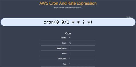 A cron expression is a string comprised of 6 or 7 fields separated by white space. . Aws cron expression builder